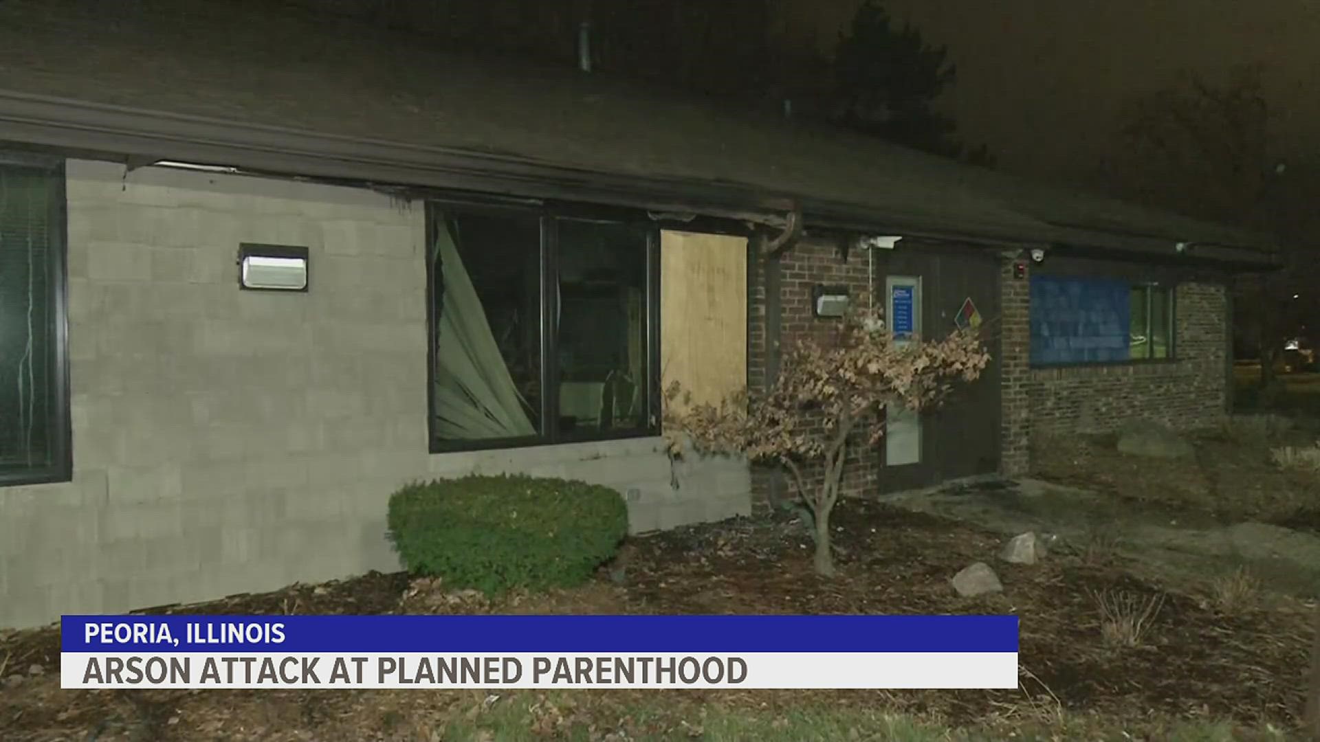 Peoria police and fire officials are investigating a fire at a Planned Parenthood clinic as arson, police said Tuesday.