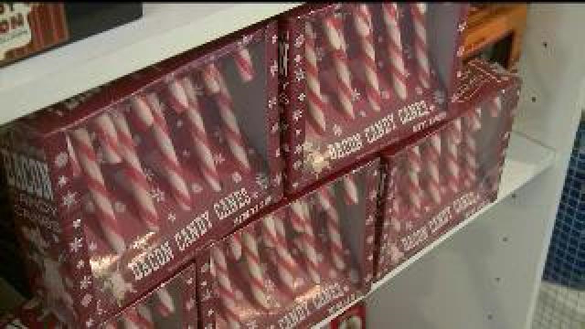 Bacon flavored candy canes