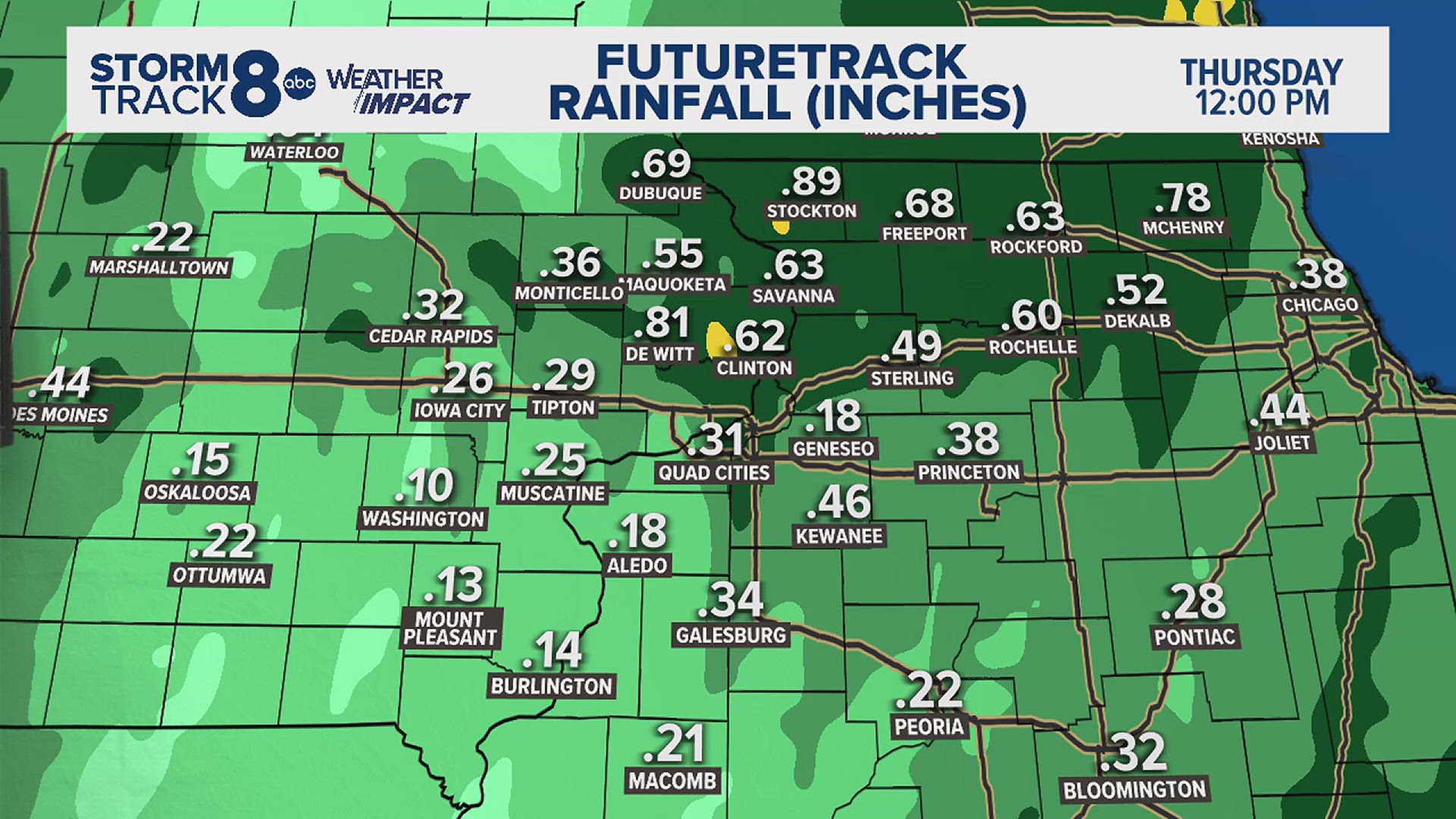 A chilly morning will warm to a nice, seasonable day before our next round of showers makes its way through early this evening.