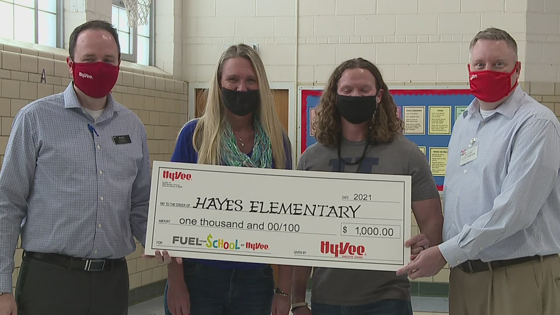 The principal said the $1,000 grant will help incentivize getting kids back into the classroom.