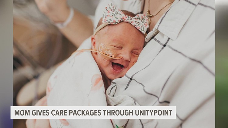 Bettendorf mom gives NICU care packages out through UnityPoint Health - Trinity