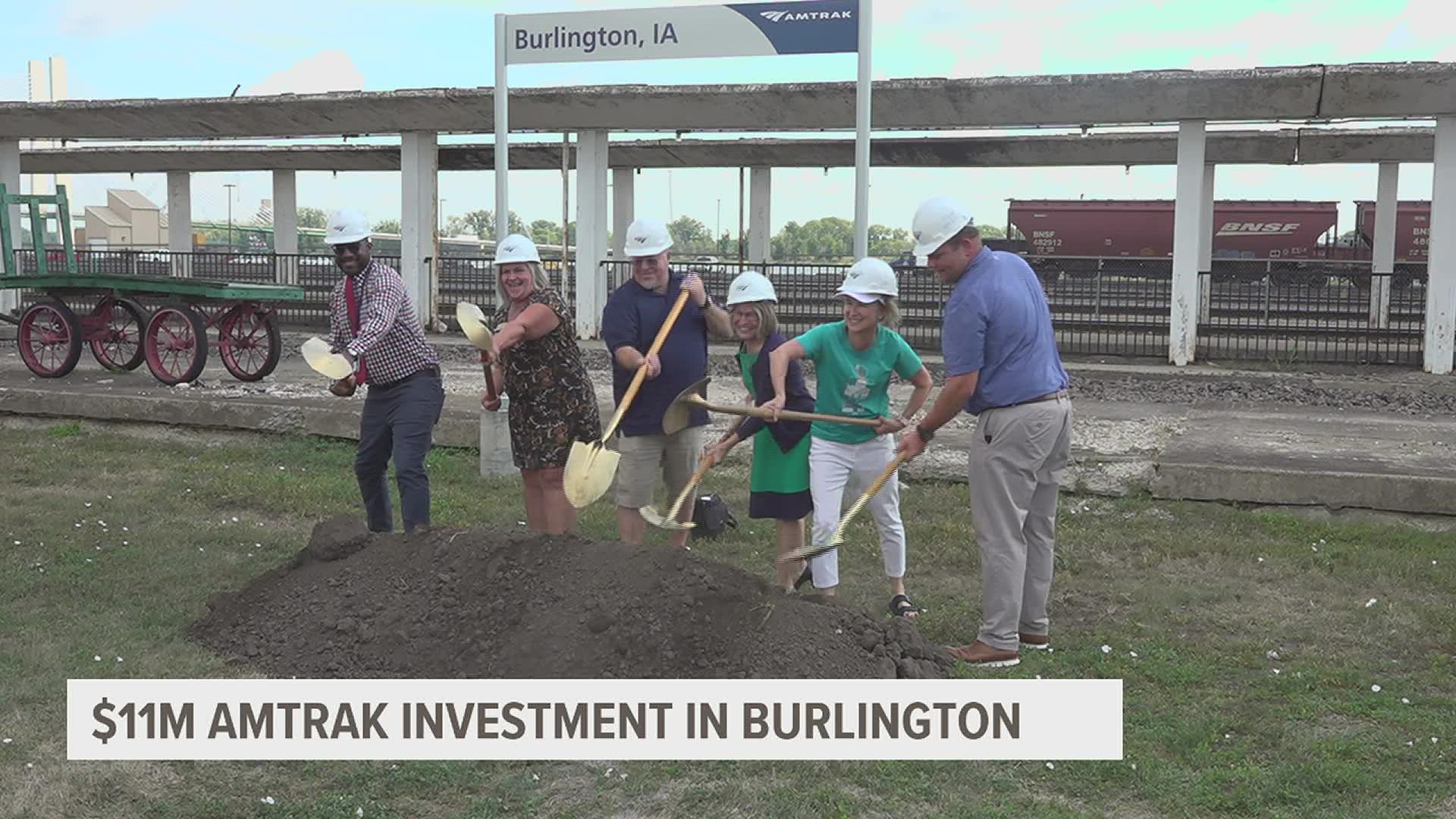 The $11.5 million investment will go towards two new boarding platforms, new station signage and guardrails for the train station.
