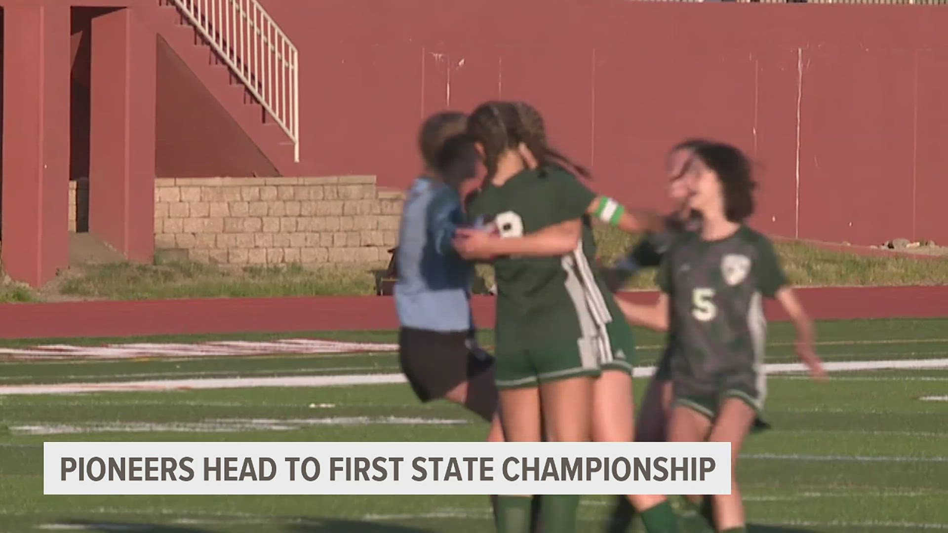 Alleman beats IC Catholic in the 1A State Soccer Semifinals 1-nil. The Pioneers scored on all 5 of their penalty kicks, while Clair Hulke made one stop for the win.