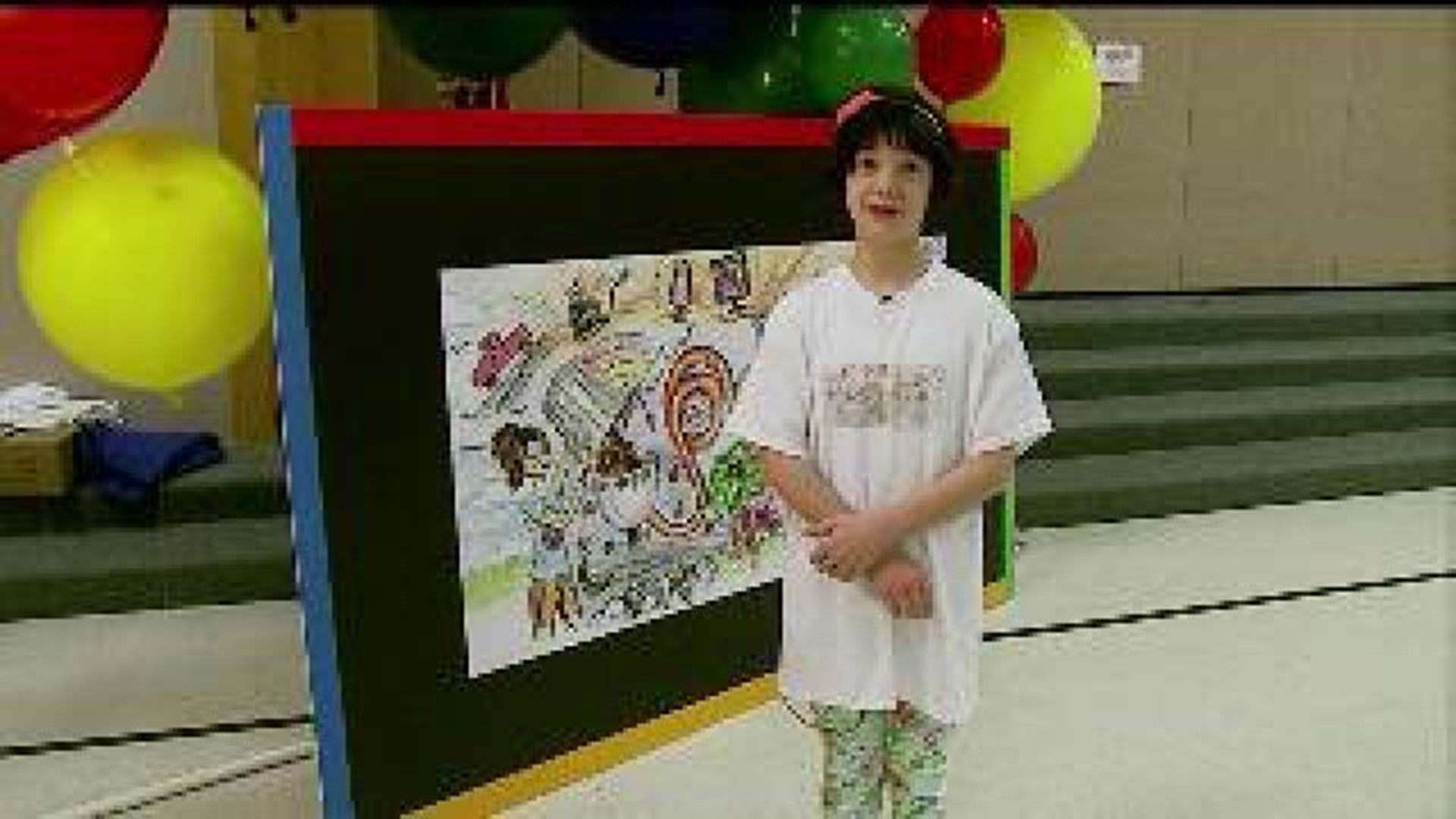 Alaska's young Google Doodle winner finds out during surprise assembly