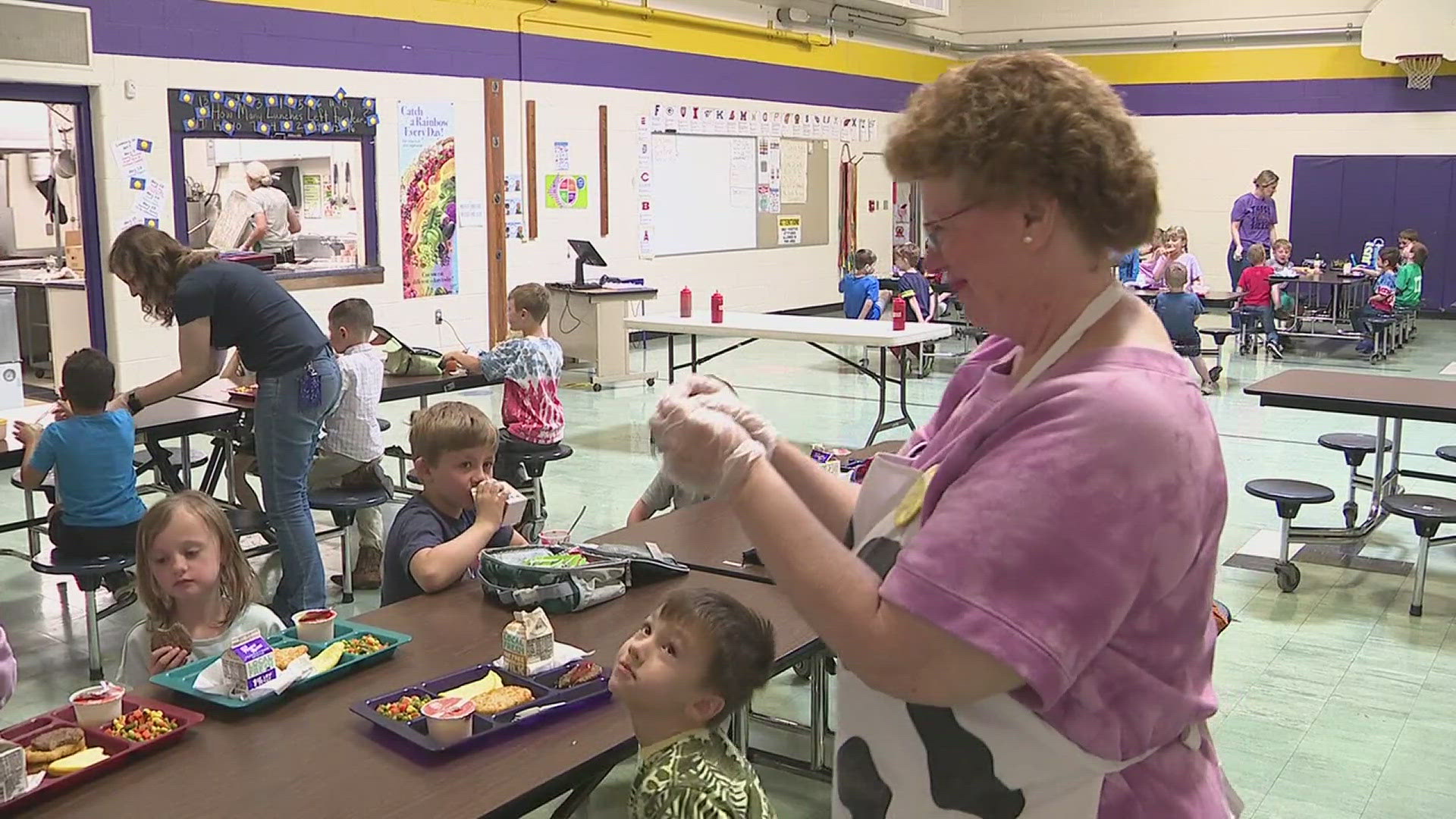 Kathy Slattery said that some students have started learning sign language to help communicate with her.