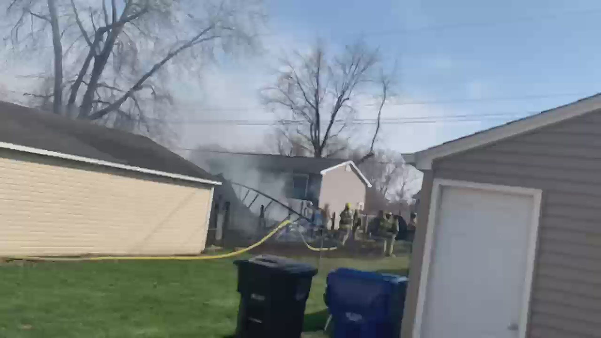 Fire breaks out in Moline, Illinois