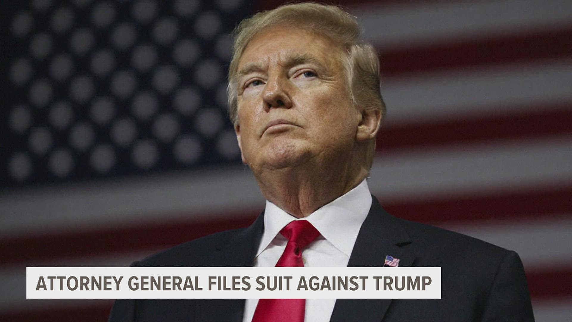 The lawsuit is the culmination of the New York attorney general's three-year civil investigation of former President Donald Trump and the Trump Organization.