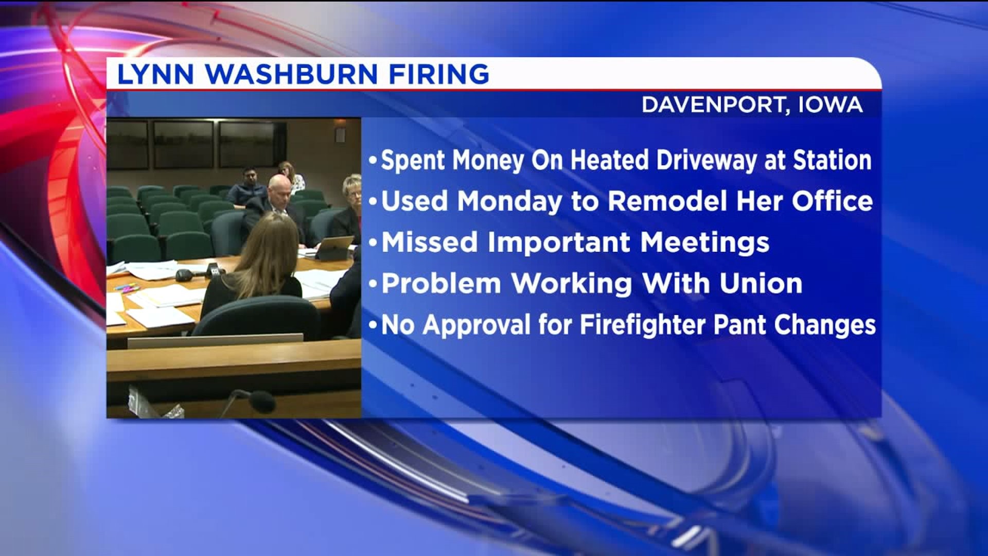 Why Lynn Washburn was Fired, according to the city