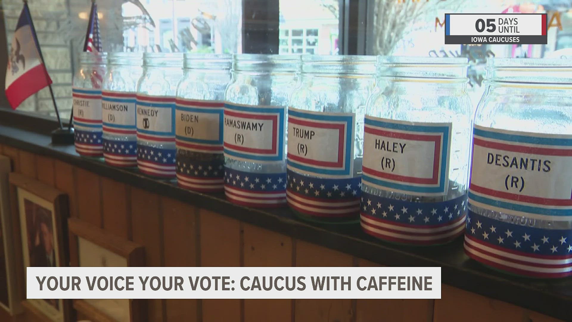 At Hamburg Inn No. 2, beans replace ballots for the presidential candidates. News 8 counted each and every bean for a look at how GOP hopefuls are polling.