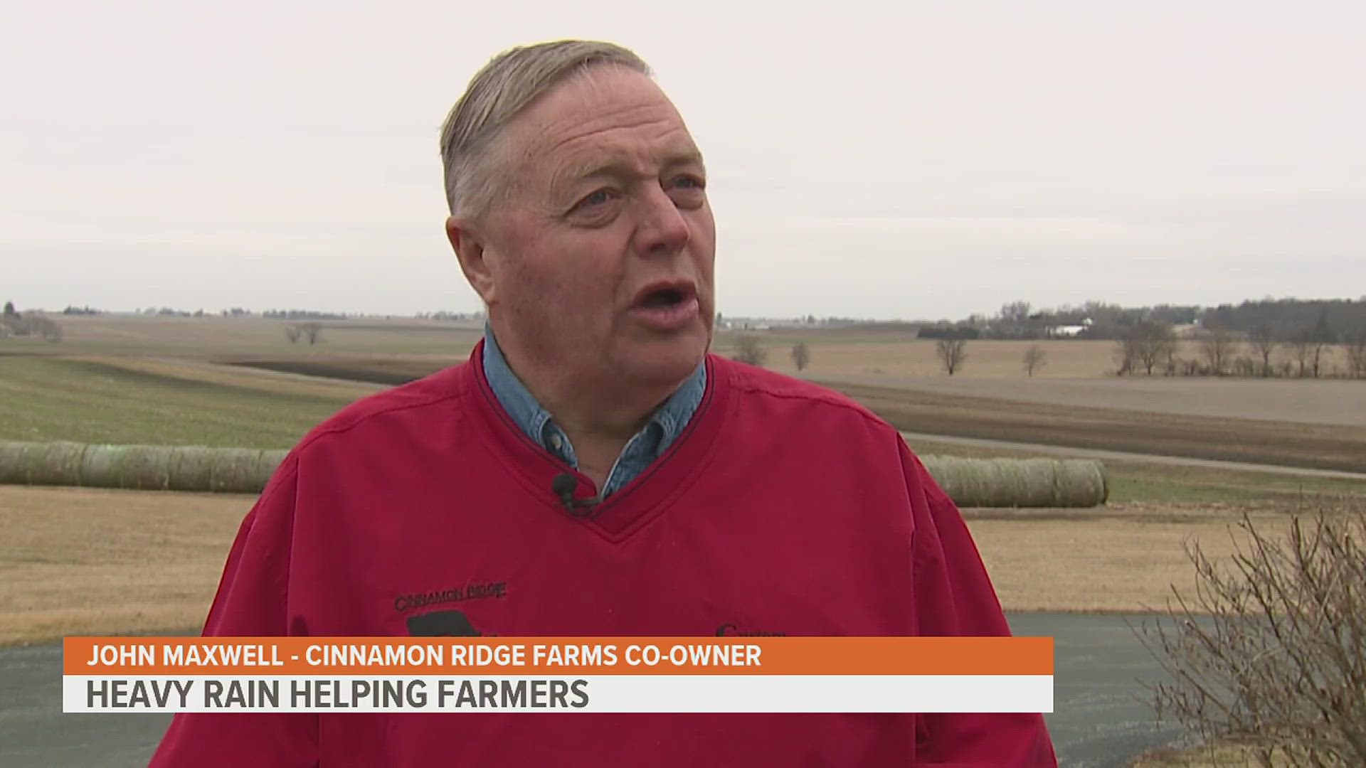 We normally see snow in January, but many Quad City area farmers are happy to see the rain coming down. News 8's Khalia Patterson reports live.