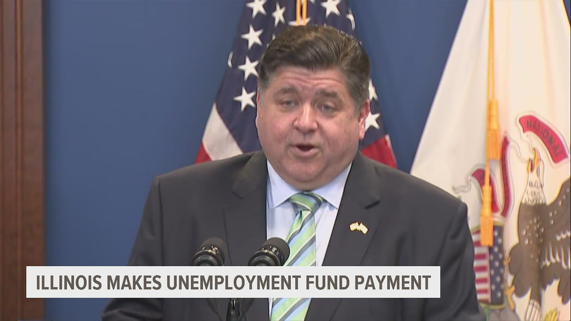 Pritzker said the state’s relatively low jobless rate will help him keep his promise to eliminate debt in the state fund that pays unemployment benefits.