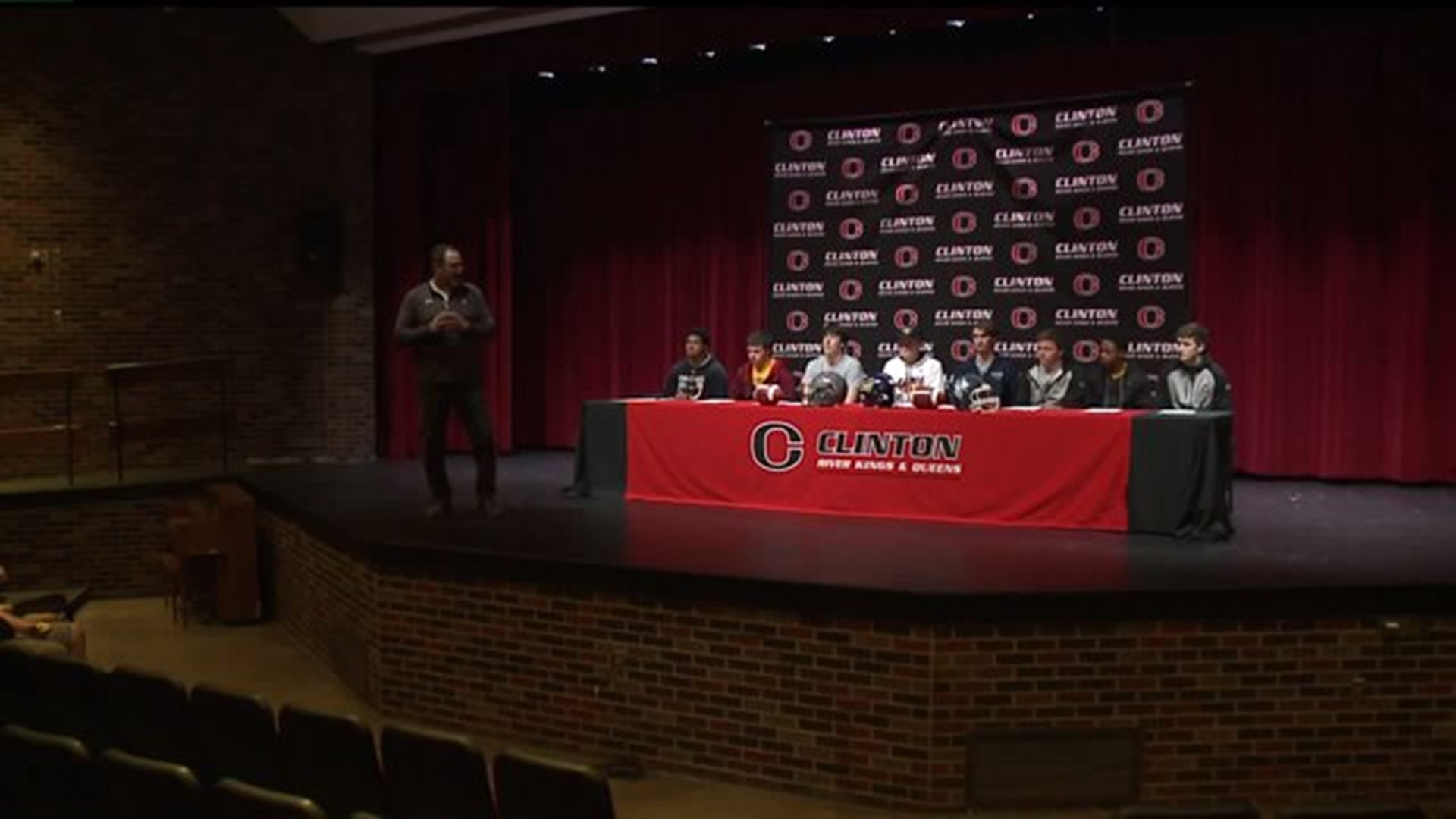 Clinton student-athletes sign to play in college