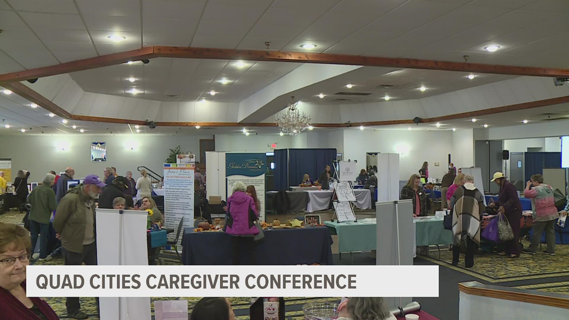 Attendees learned about resources for caregivers from more than 40 vendors at the Golden Lead Center in Davenport.