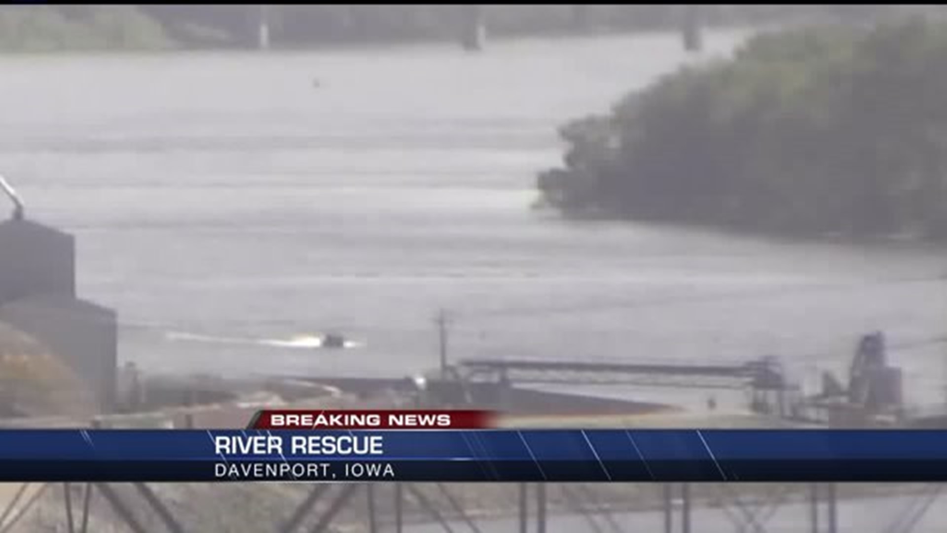 River boat rescue on Mississippi