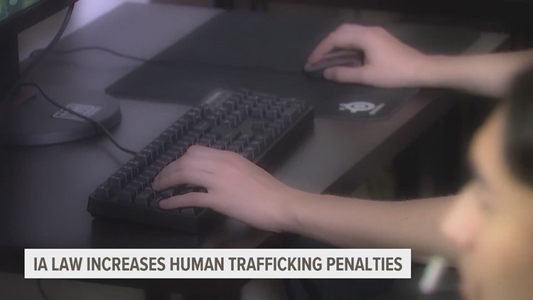 New Iowa law increases penalties for those guilty of human trafficking | News 8 Now