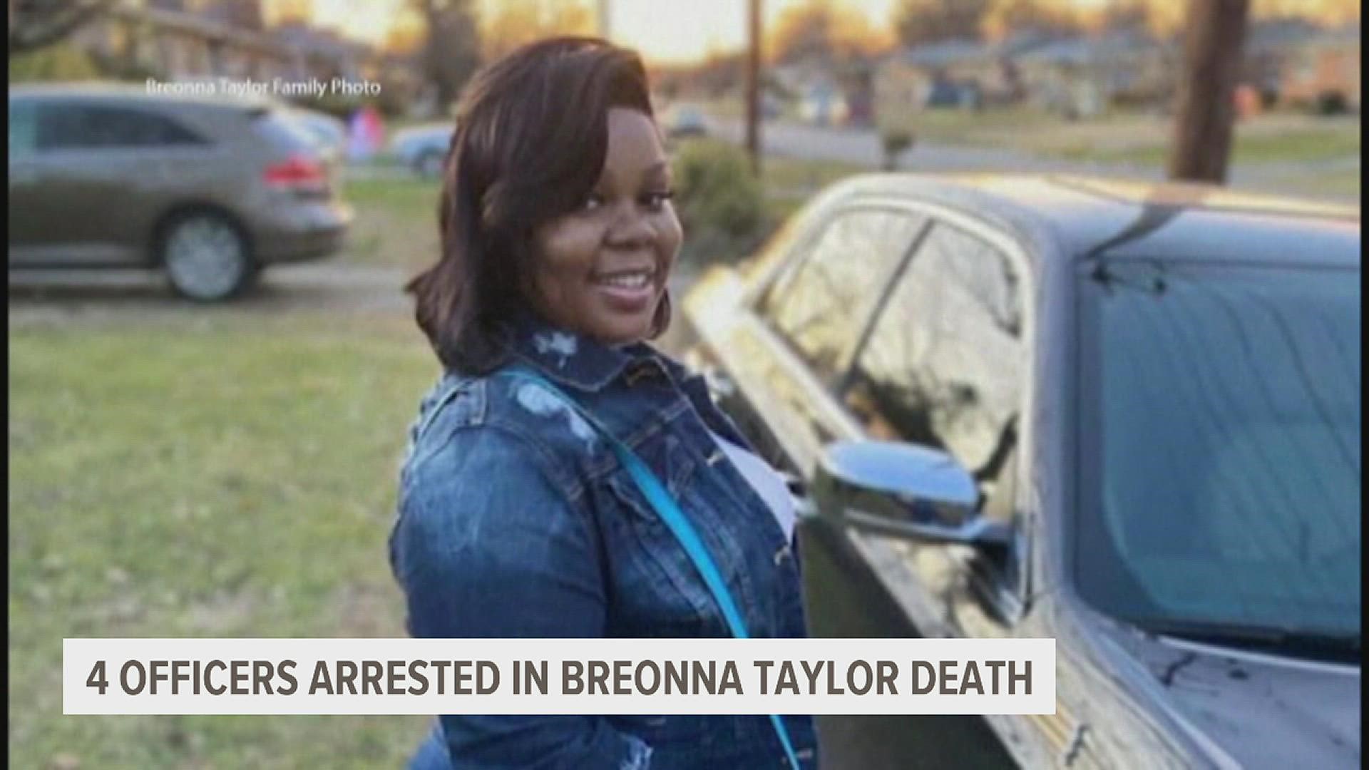Charges include violating Breonna Taylor's civil rights, unlawful conspiracies, unconstitutional use of force, and obstruction offenses.