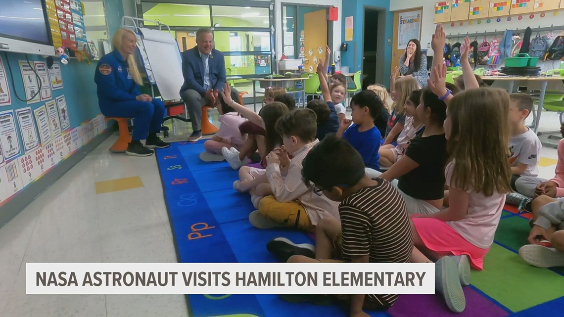NASA astronaut Kate Rubins visits Hamilton Elementary School - Vimarsana News