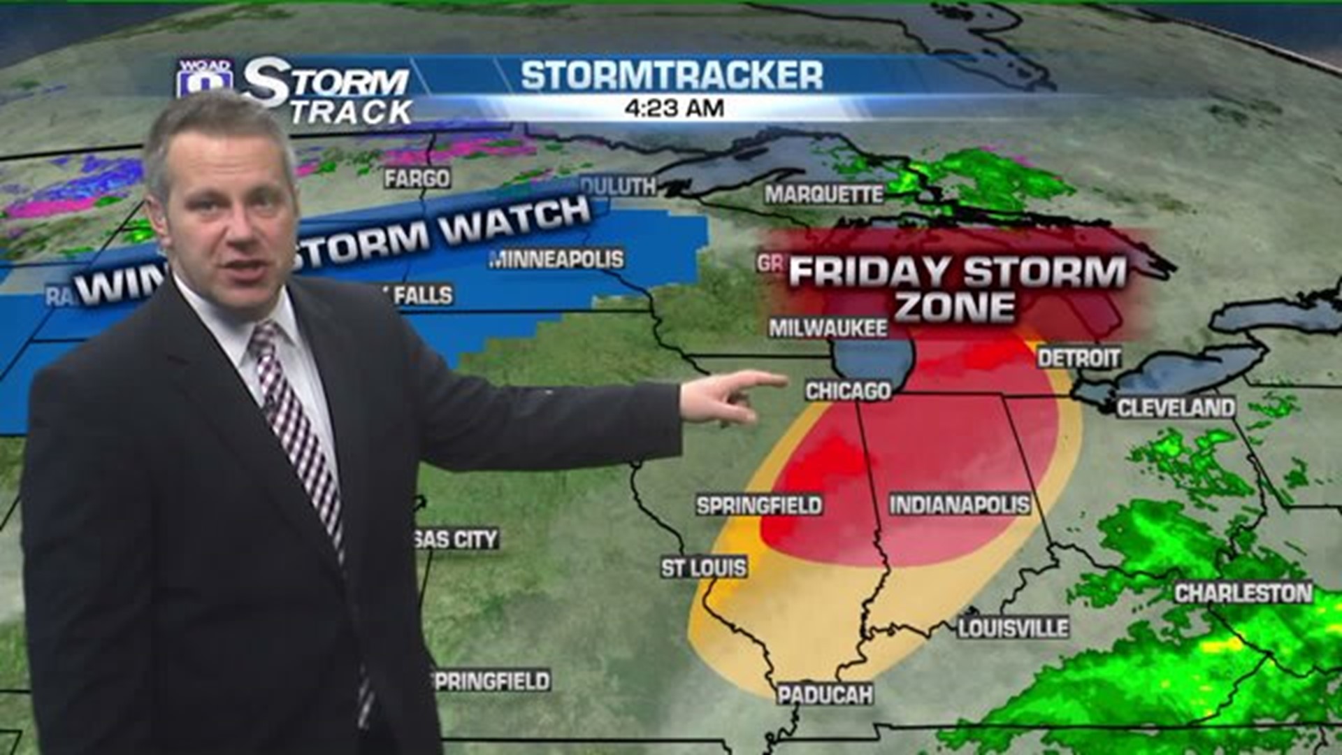 Quad Cities in a safe zone when it comes to this big storm system