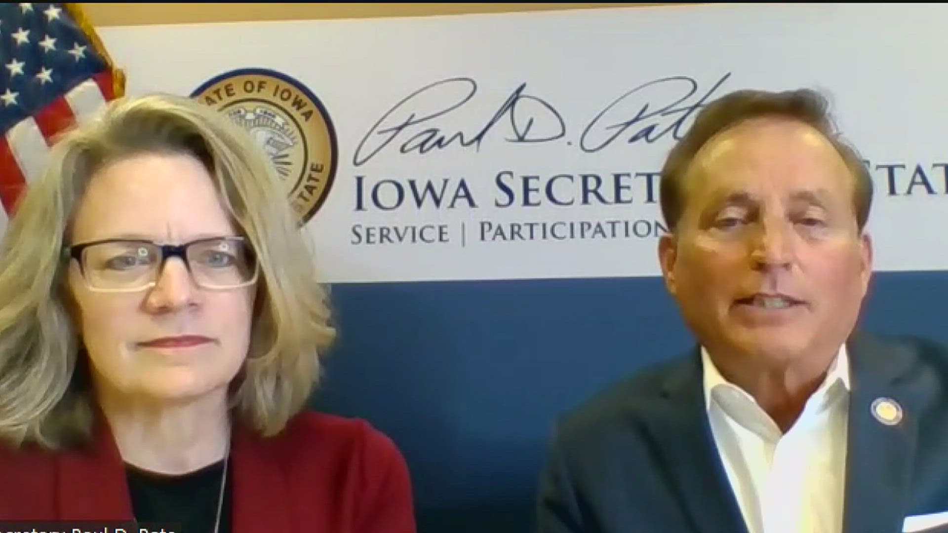 Paul Pate said more than 30,000 new businesses have been founded in Iowa in the last year.