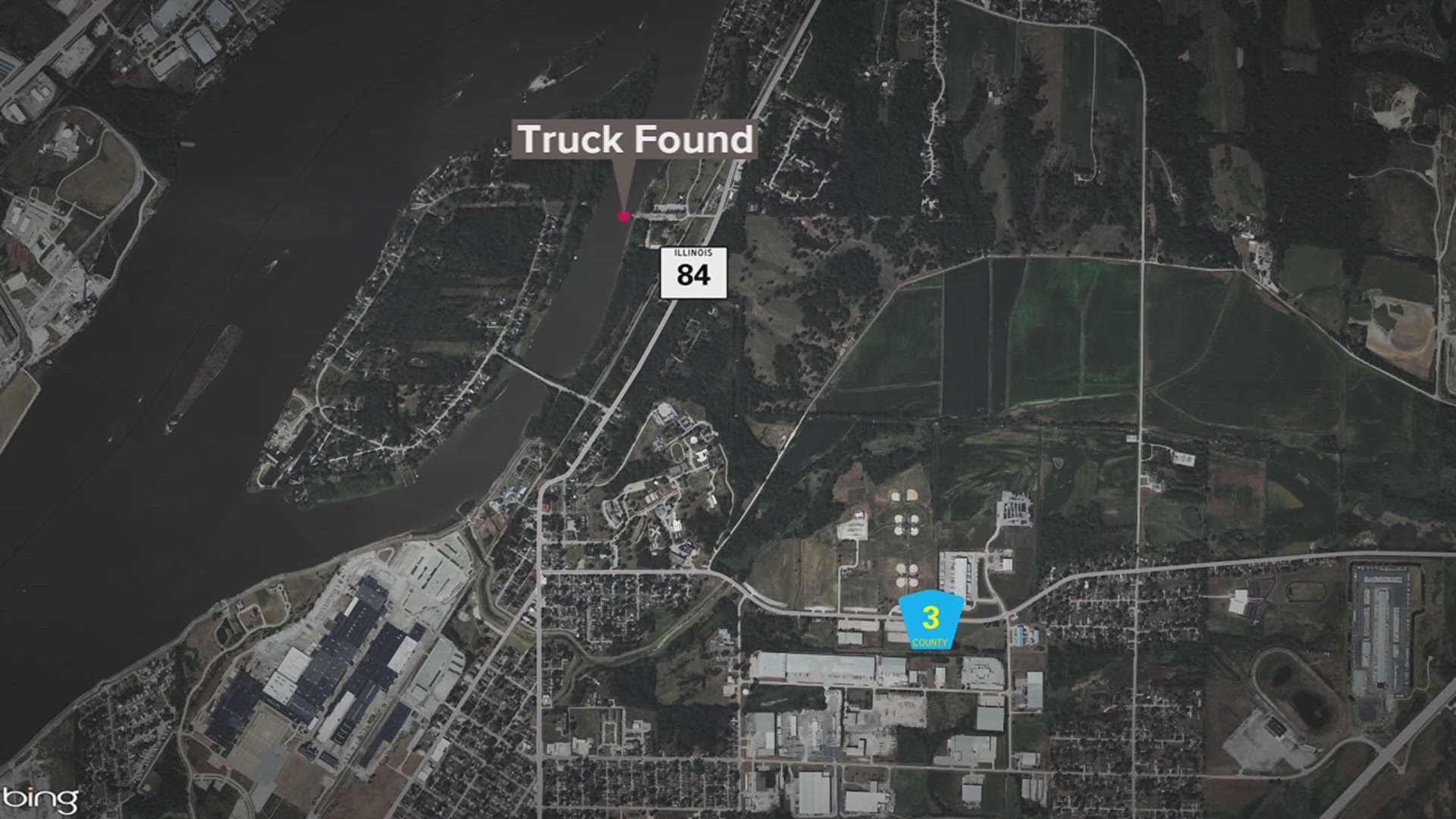 The truck was reported stolen in 2017. It was found near the boat ramp at Empire Park, which sits near the border of Hampton and East Moline.