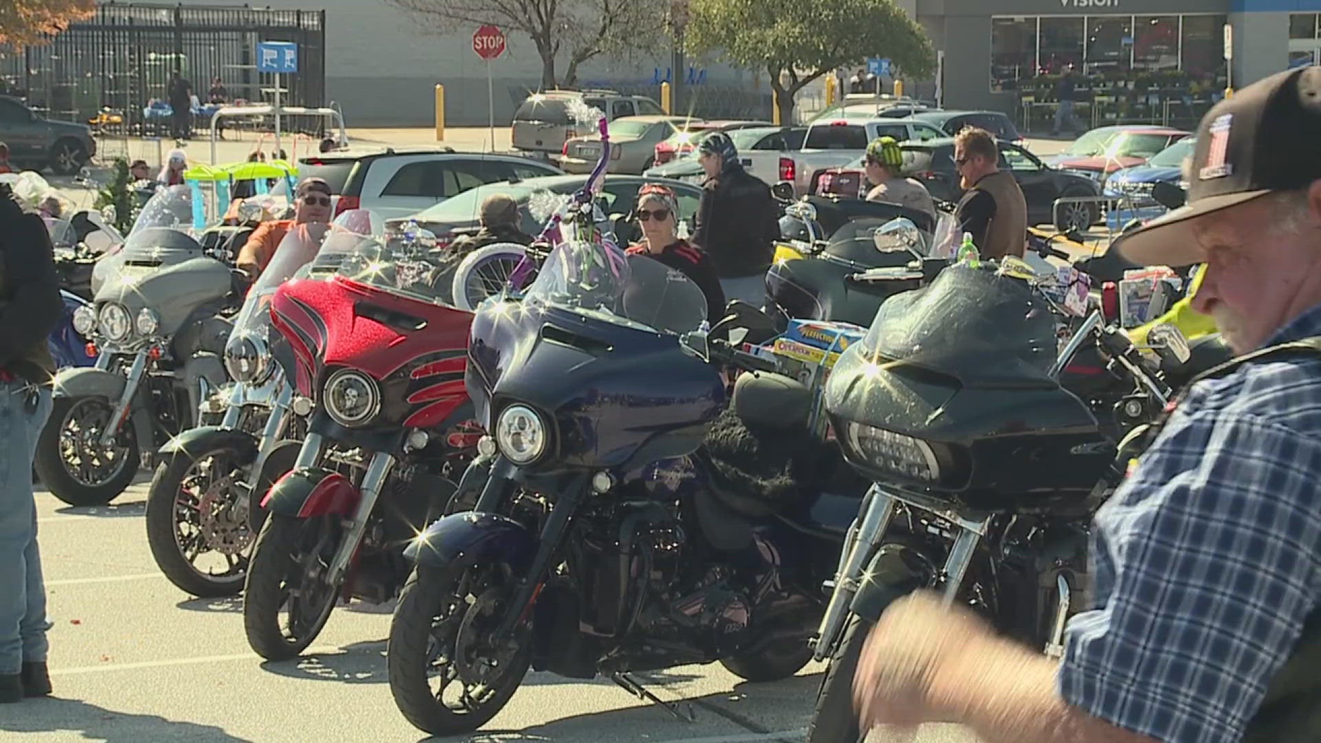 The bike rider organization team hosted the event this past Saturday, which aims to ensure every child has a present to open on Christmas day.