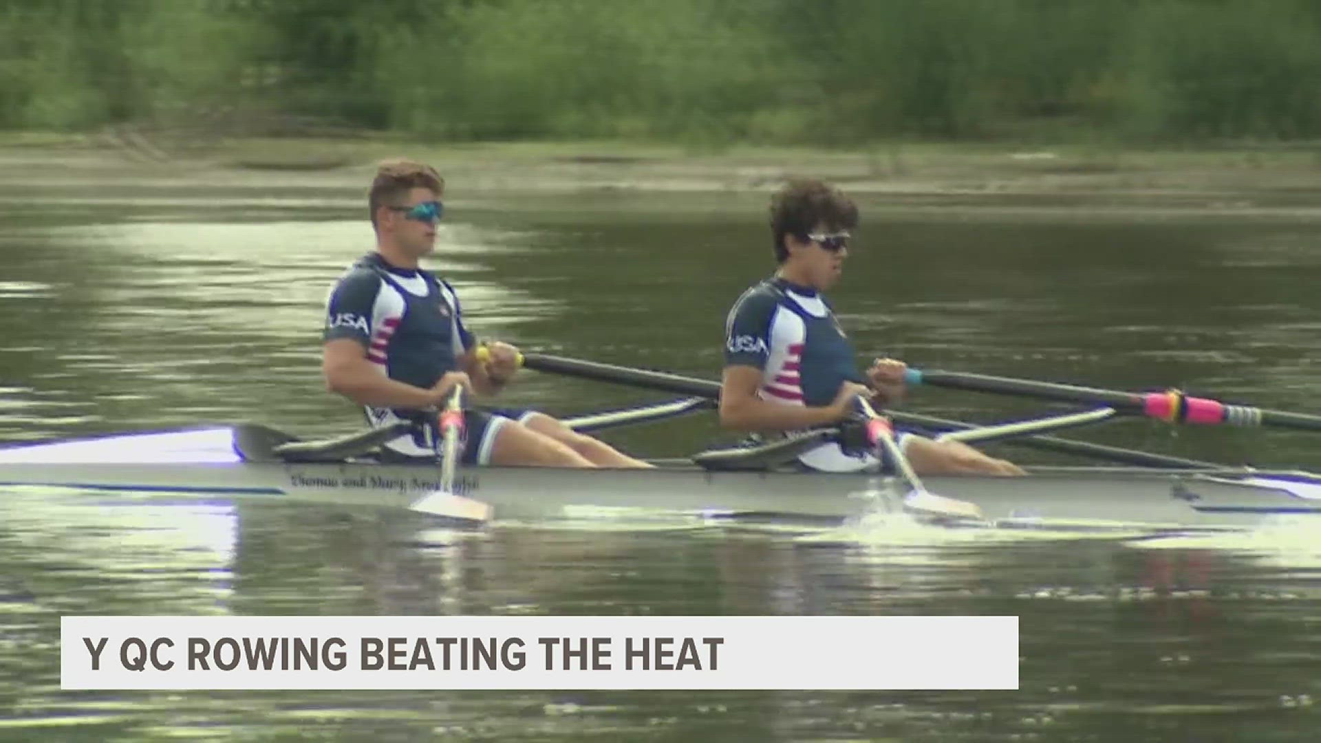 Y Quad Cities Rowing training for and beating the heat