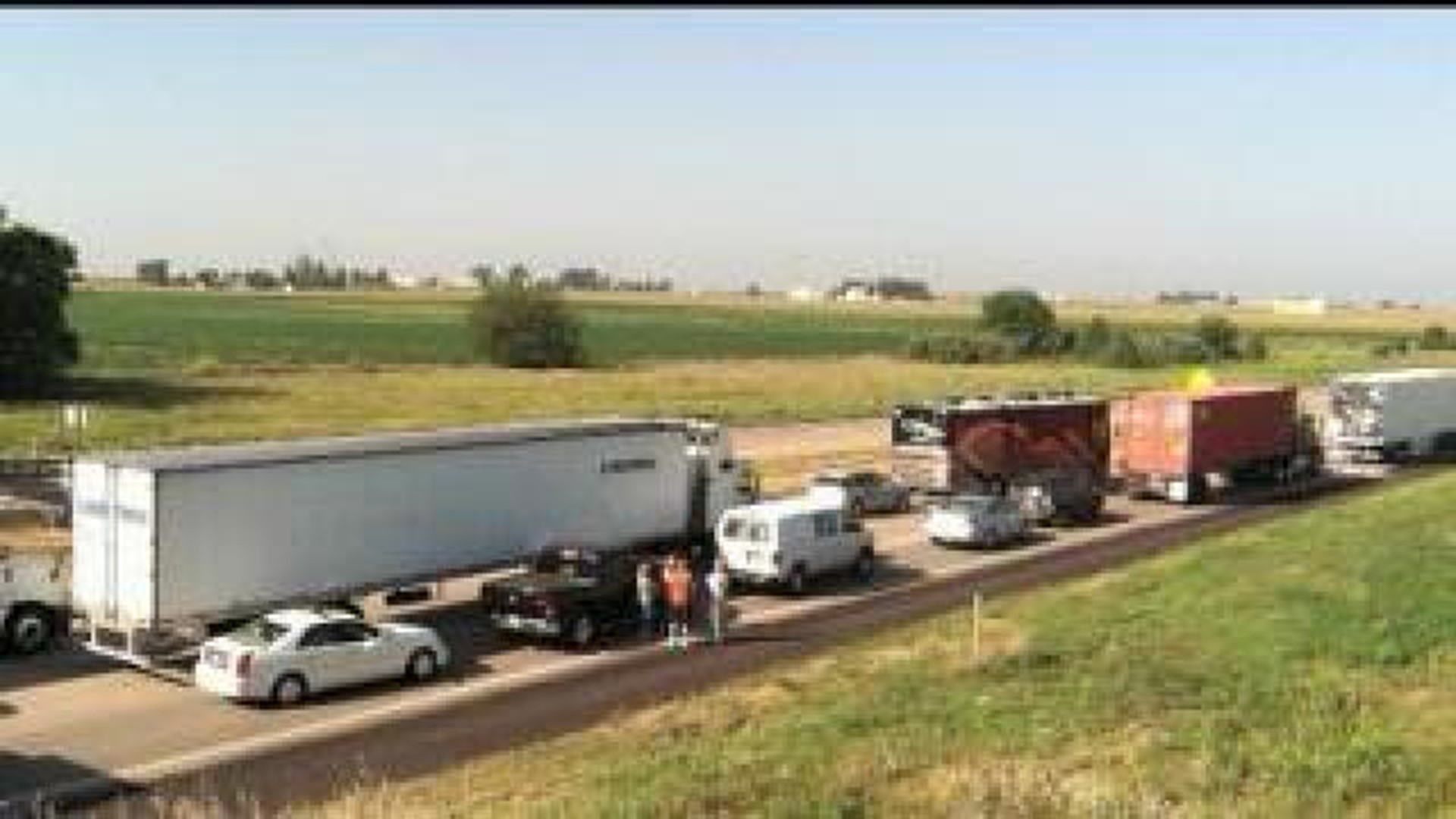 I-80 moving again after accidents shut roadway down