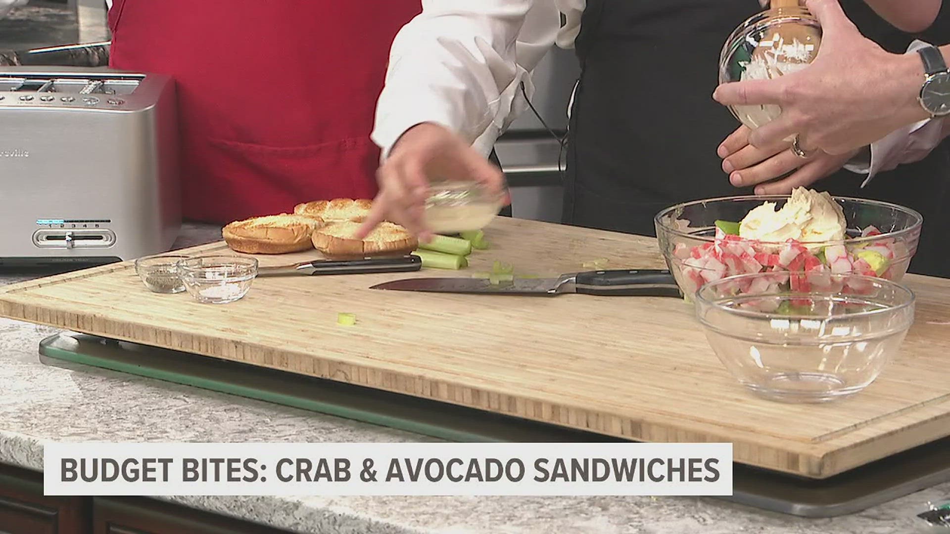 Our News 8 crew takes a fancy lobster sandwich and makes it work on a budget.