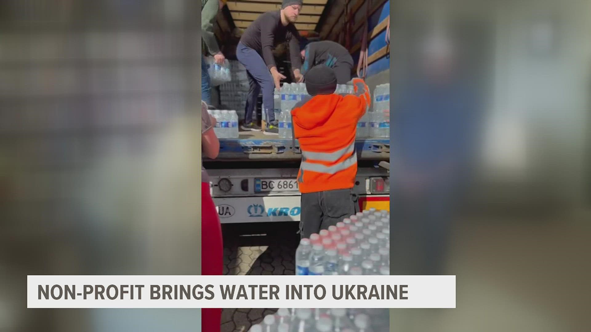 Mercy Waters aids disaster sites with fresh drinking water. Now, one member is coordinating driving water into Ukraine by the truckload.