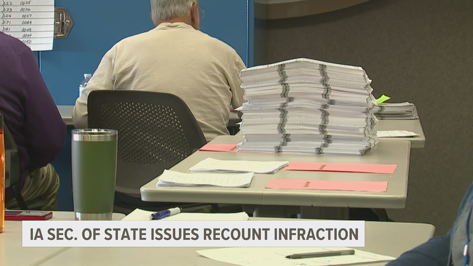 The secretary of state's office says the recount board didn't follow the state's rules for holding a recount.