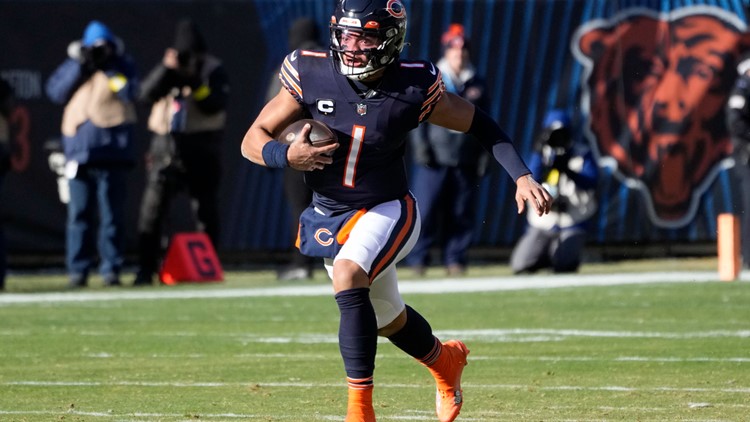 QB rushing record in sight for Bears' Fields with 3 games left