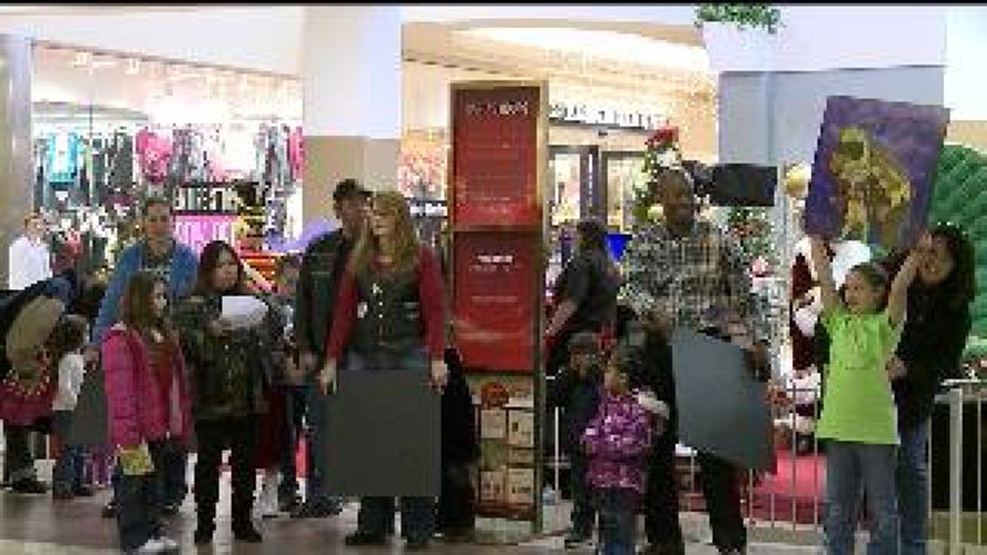 Singing Flash Mob Surprise Shoppers at SouthPark
