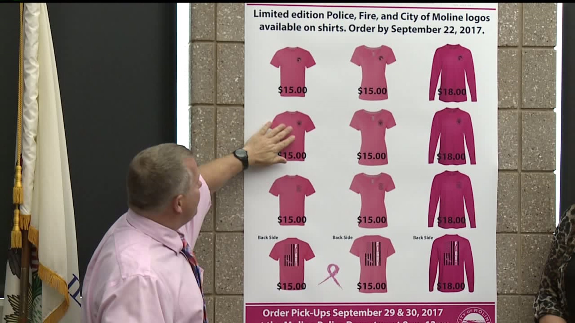 Moline Police teaming up with Gilda`s Club for pink initiative