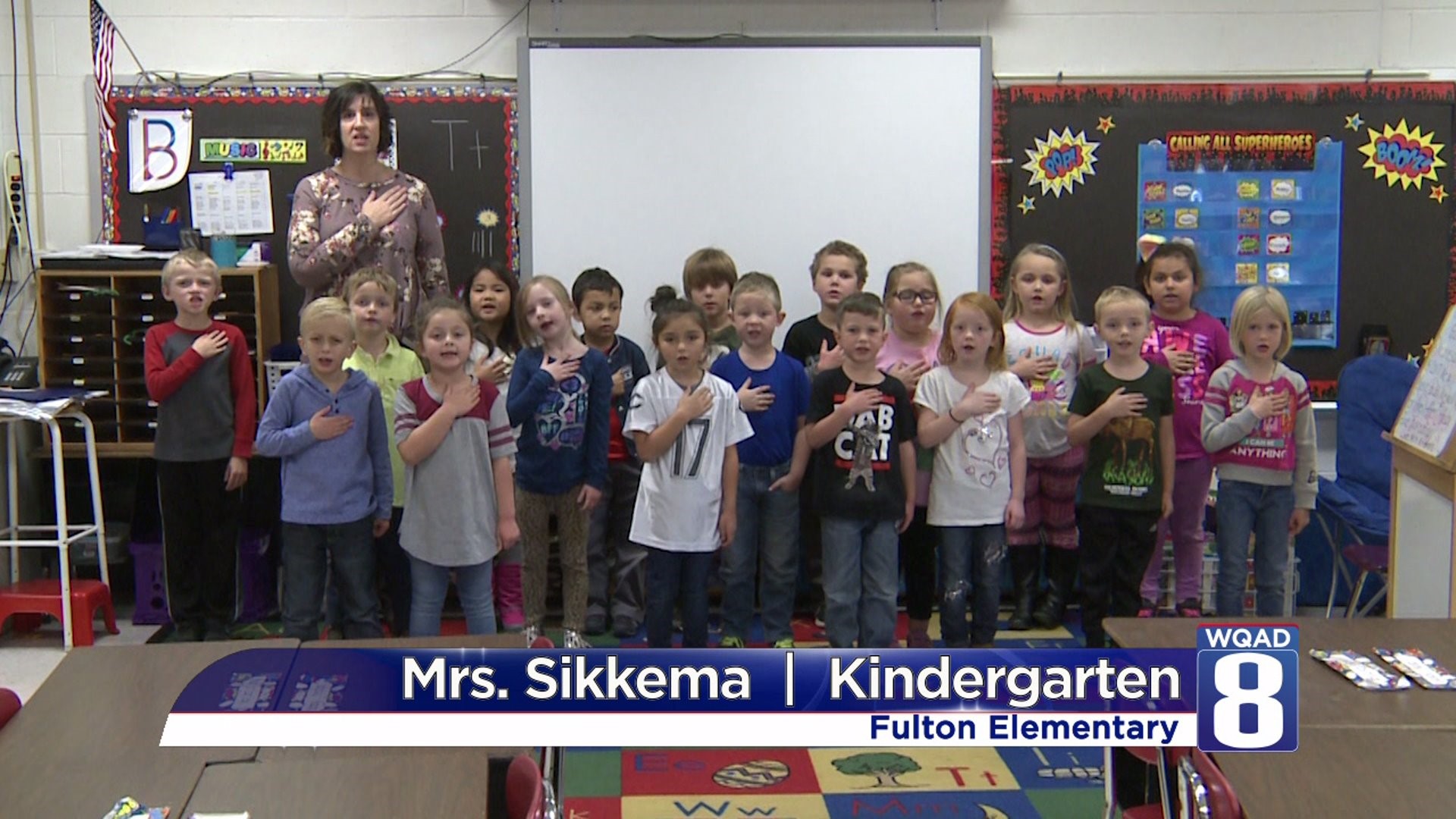 Pledge Fulton Mrs Sikkema Kindergarten