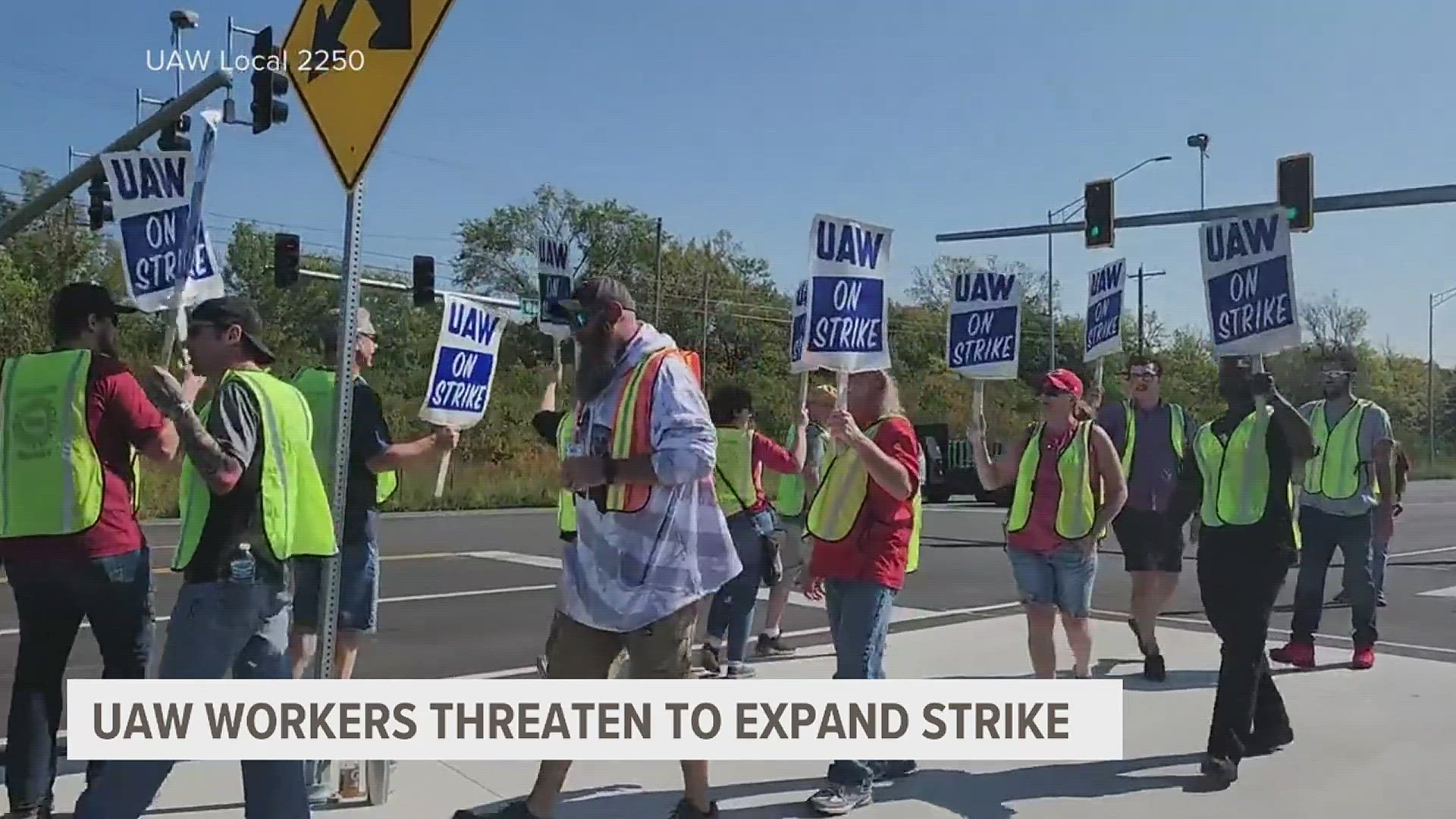 Workers are only striking at three manufacturing plants so far.