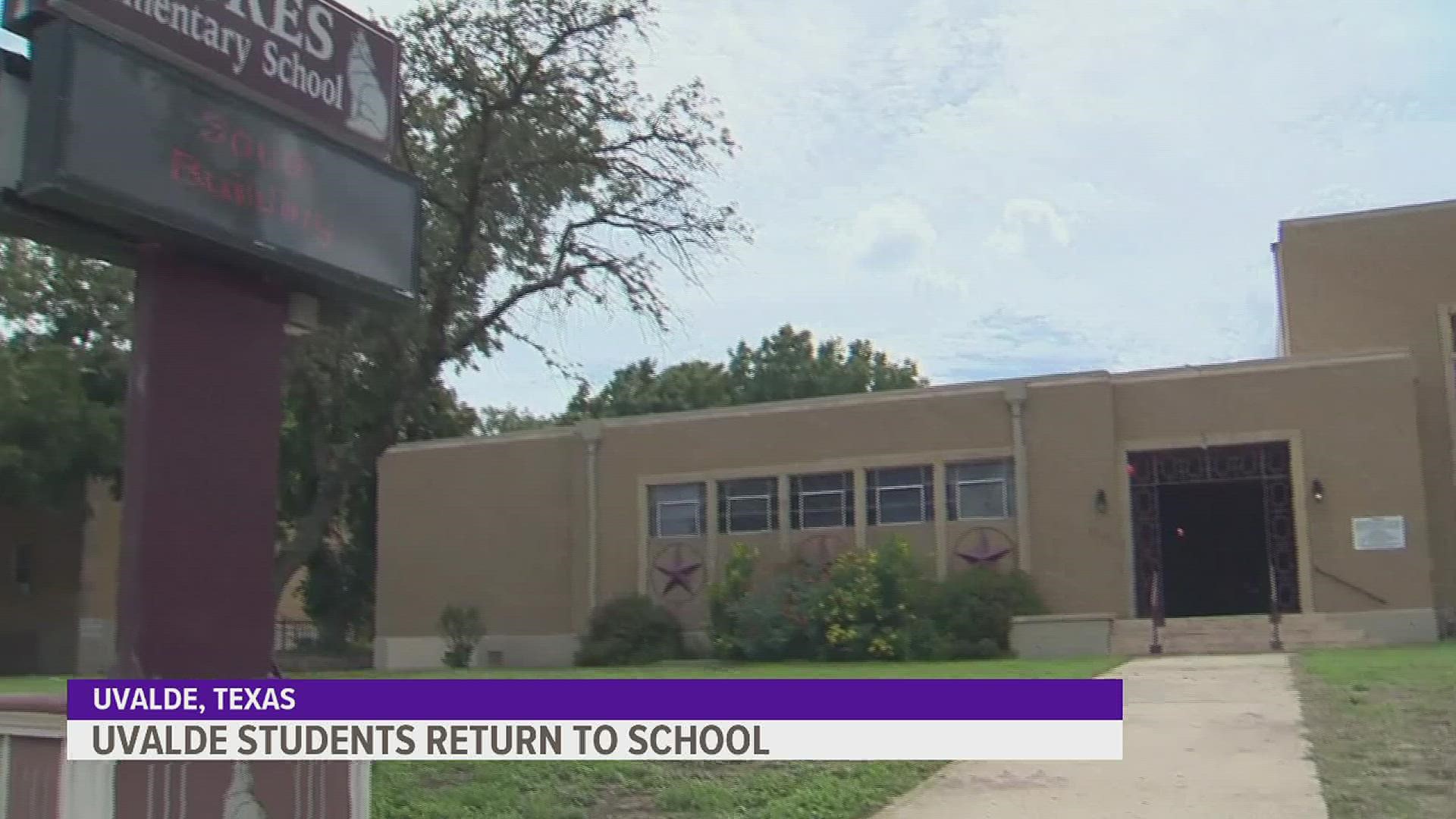 Although school has already started in parts of Texas, Uvalde schools have delayed their reopening. Even with the delay, security measures aren't finished.