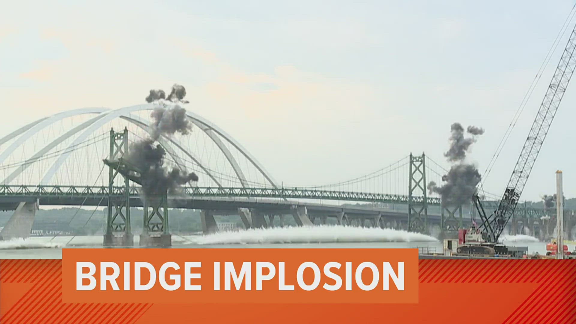 Opening sequence into Good Morning Quad Cities following the implosion of parts of the old I-74 bridge.