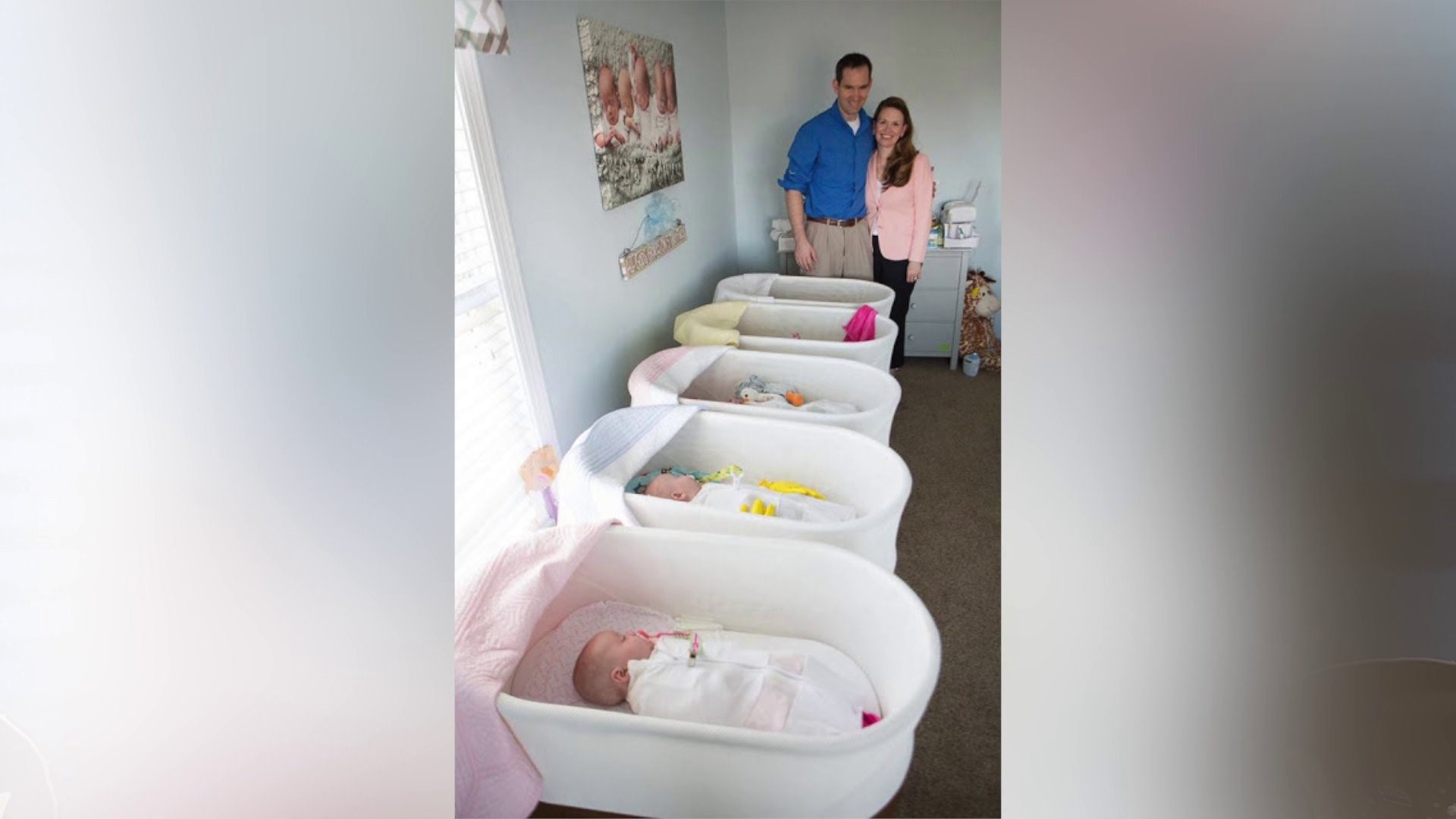 Four girls, one boy Quintuplets make their debut
