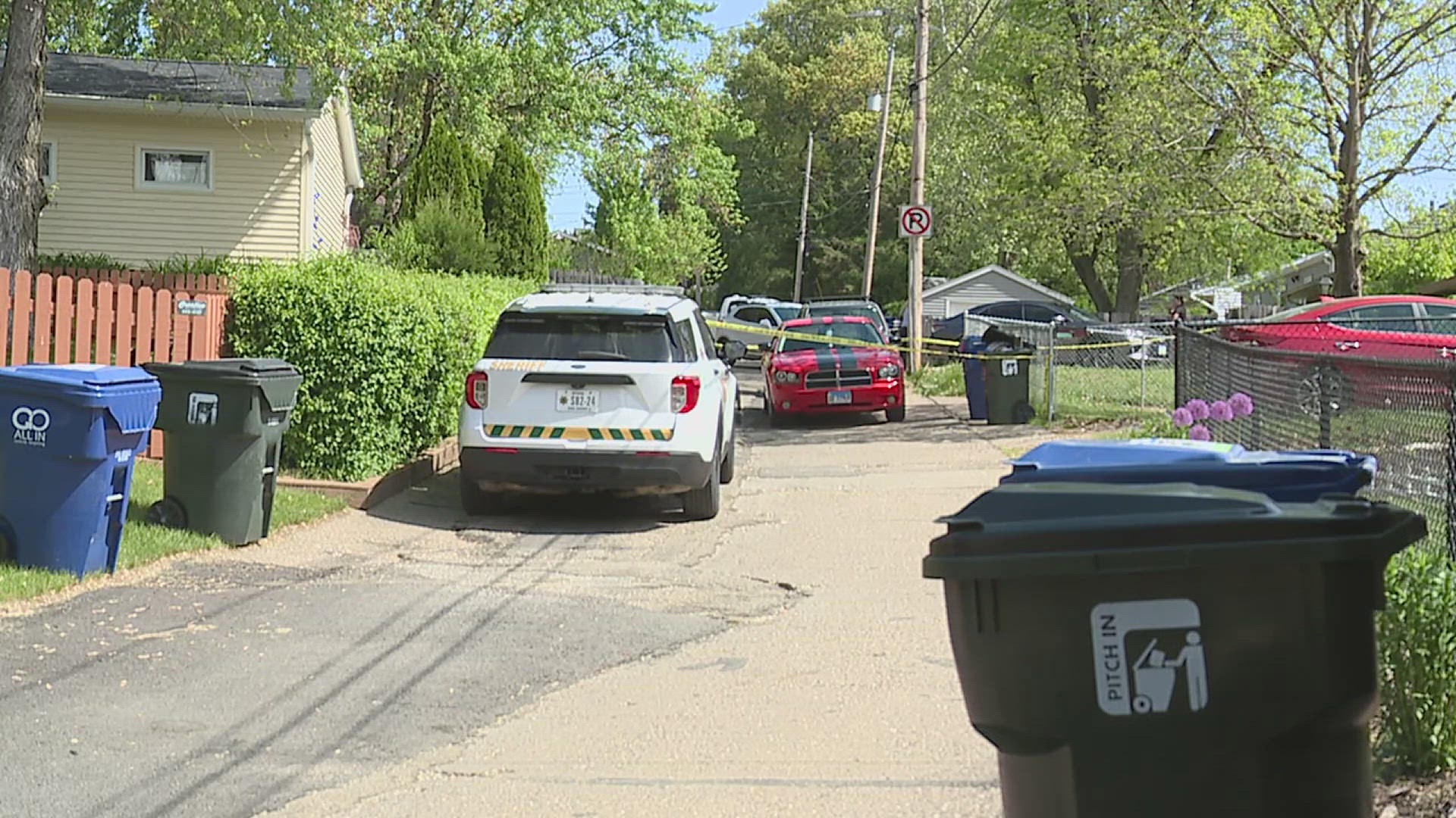 Police said the suspect was armed when shots were fired.