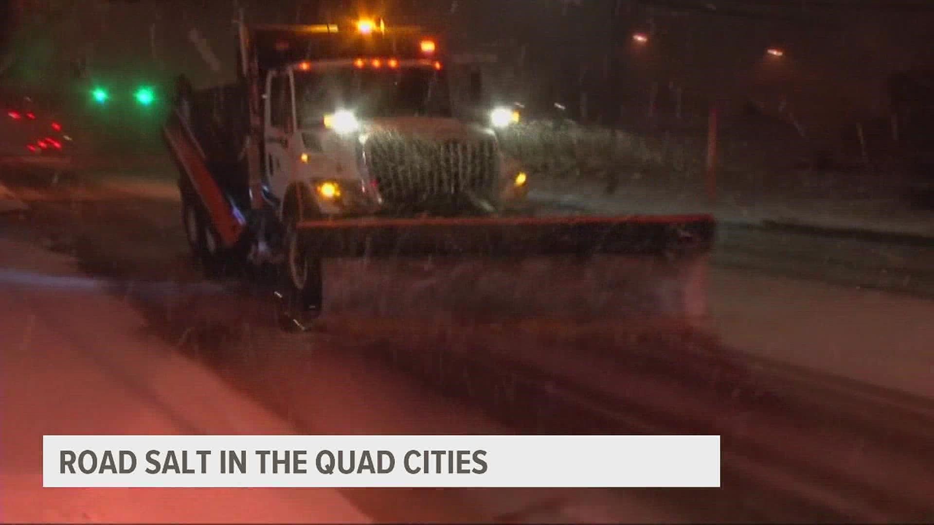 With the first 2022 winter storm in the Quad Cities coming, it takes proper timing and a special salt mix to keep the streets clear.
