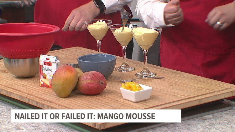 Watch as we try making mango mousse in a blender!