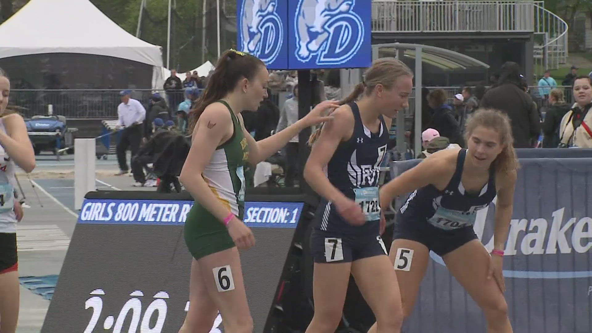 Numerous local track teams are in Des Moines this week for the Drake Relays.