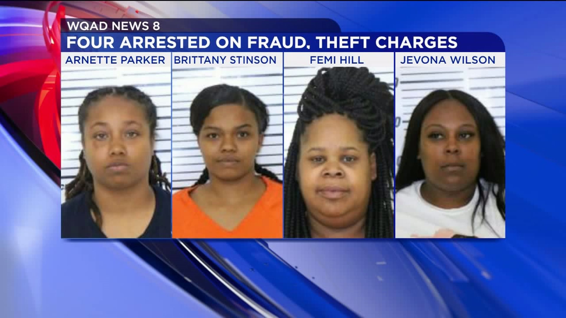 Fraudulent card use at Bettendorf credit union leads to arrests of four California women