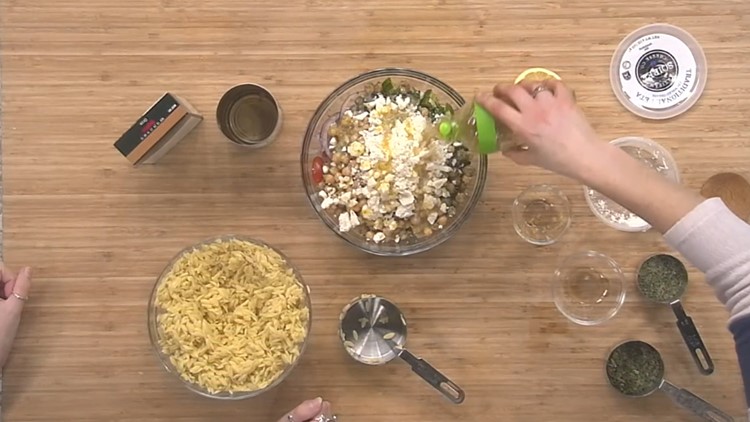 Try this lemon orzo salad for a refreshing meal this week