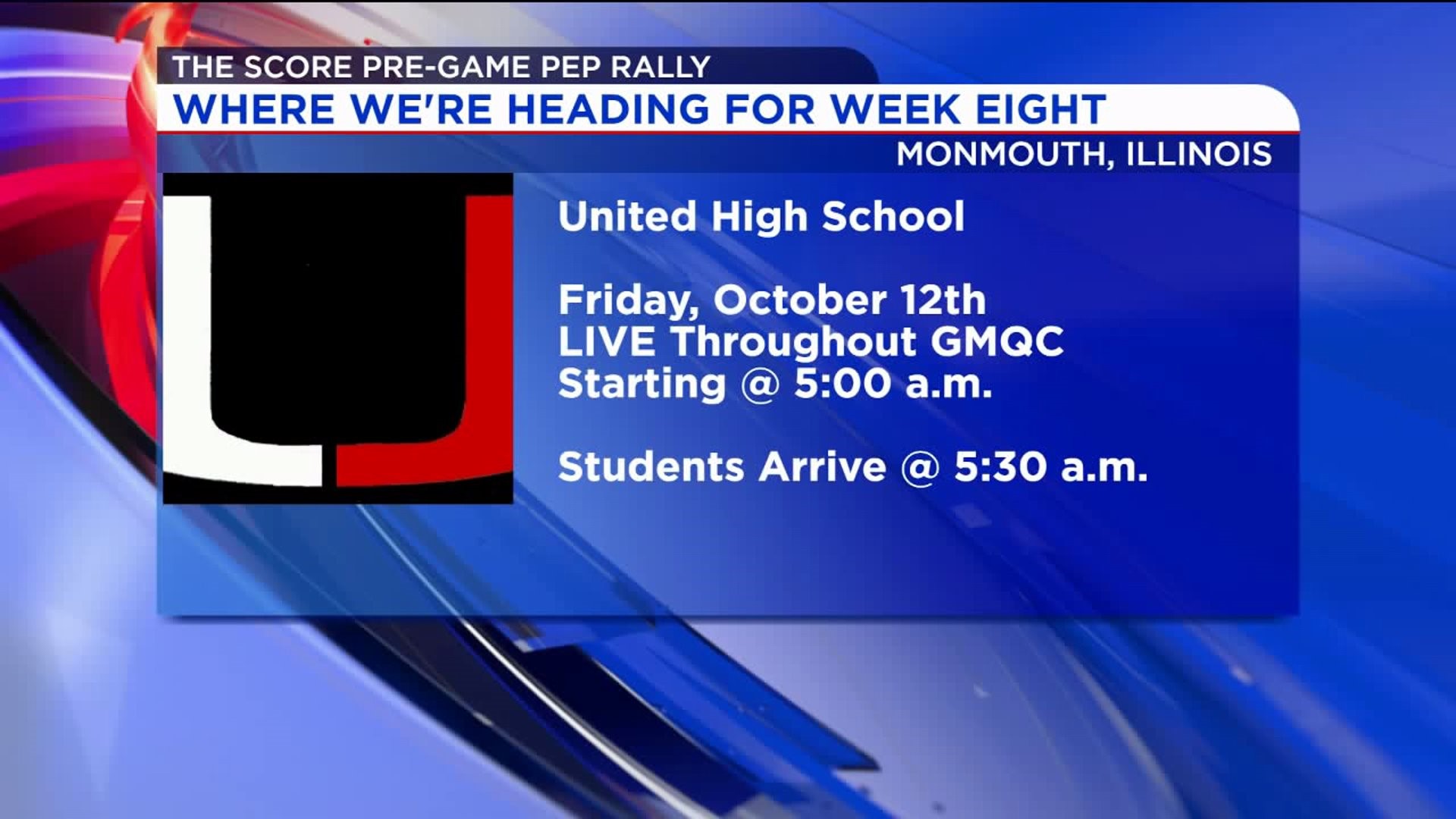 Where We`re Headed For Week Eight of The Score Pre-Game Pep Rally