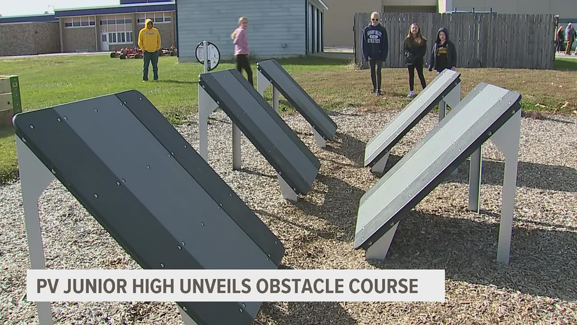 Pleasant Valley Junior High unveils 'Ninja-Warrior-style' obstacle