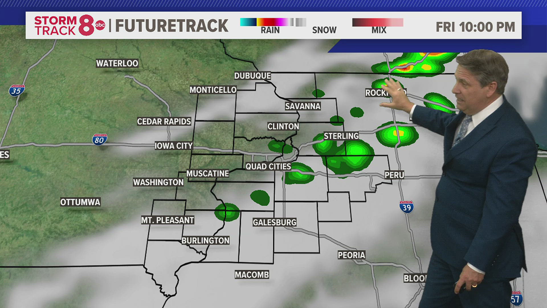 Shower possible later evening... Fabulous weekend