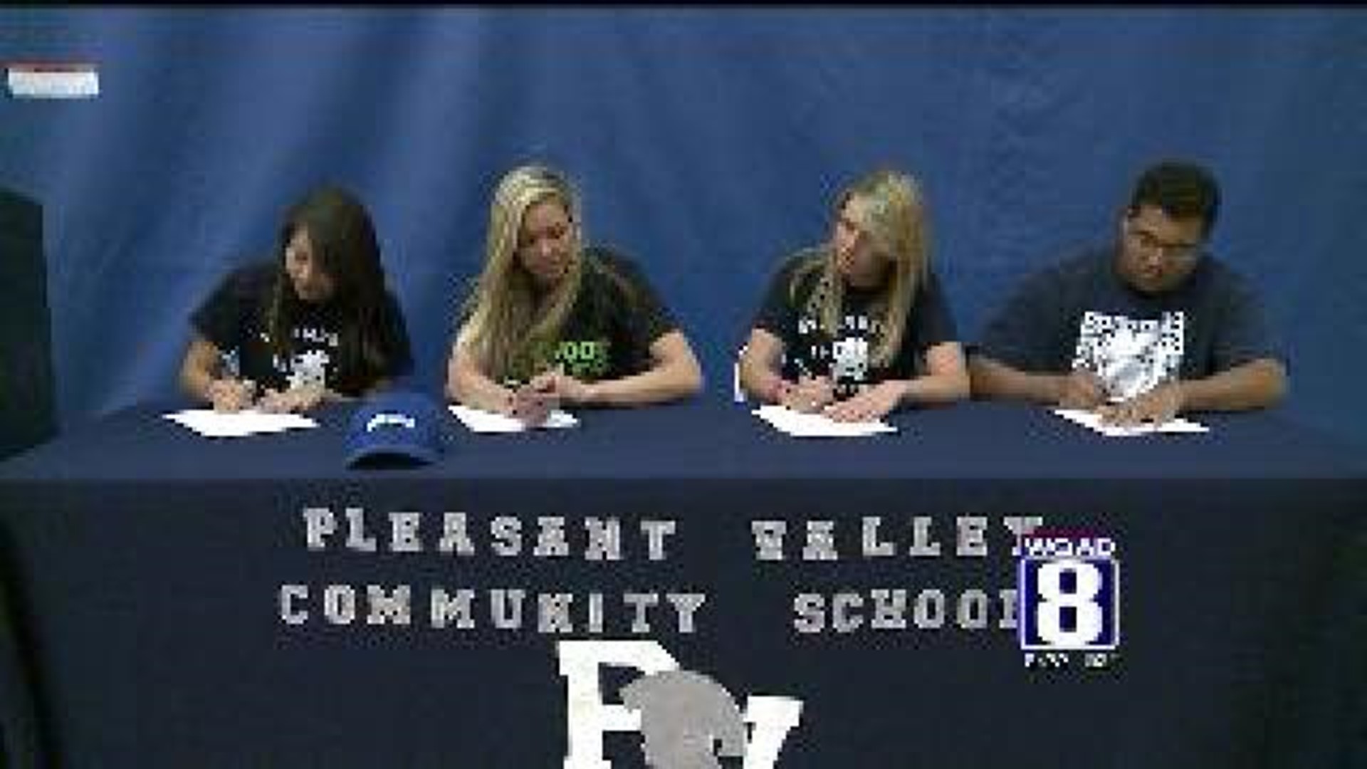 Pleasant Valley Athletes Make College Choices