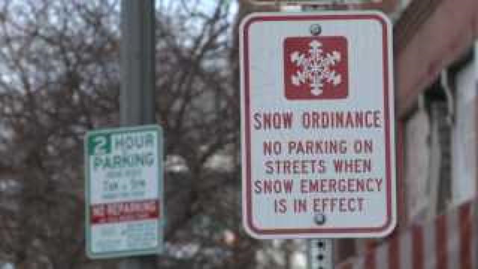 Snow route confusion in Davenport could result in being towed