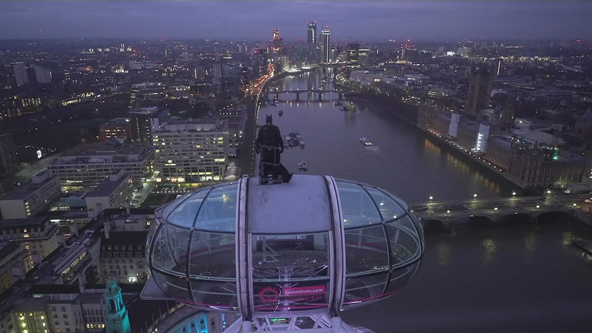 Batman stunt double watches over London on 443-foot Ferris wheel 